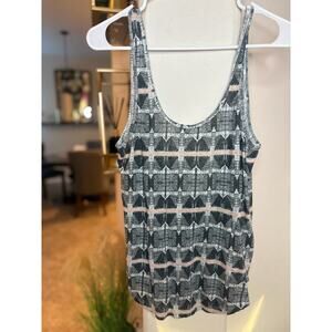 Joe's Jeans Women's Tribal Knit Open Back Linen Tank Top Size Small 2-6